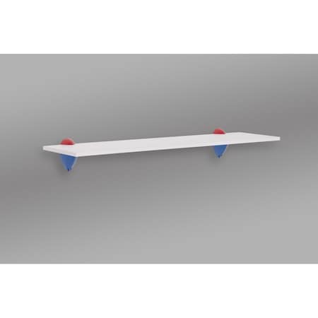 Kd 24 in. Jazzy Shelf White, Blue & Red KD3039986